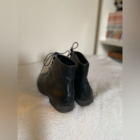 Call It Spring Vintage Style Alternative Ankle High Combat Boots - Picture 3 of 3